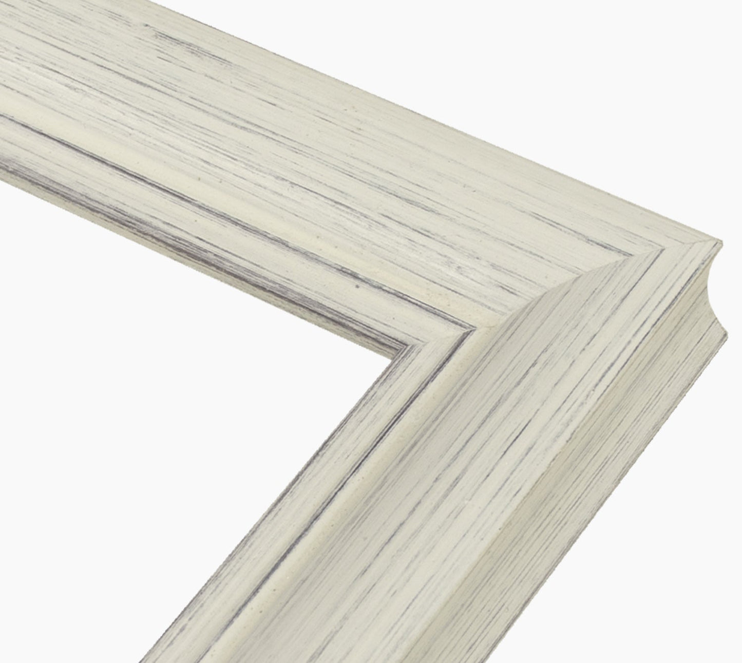 225.920 cadre en bois blanc avec fond marron mesure de profil 45x30 mm Lombarda cornici S.n.c.