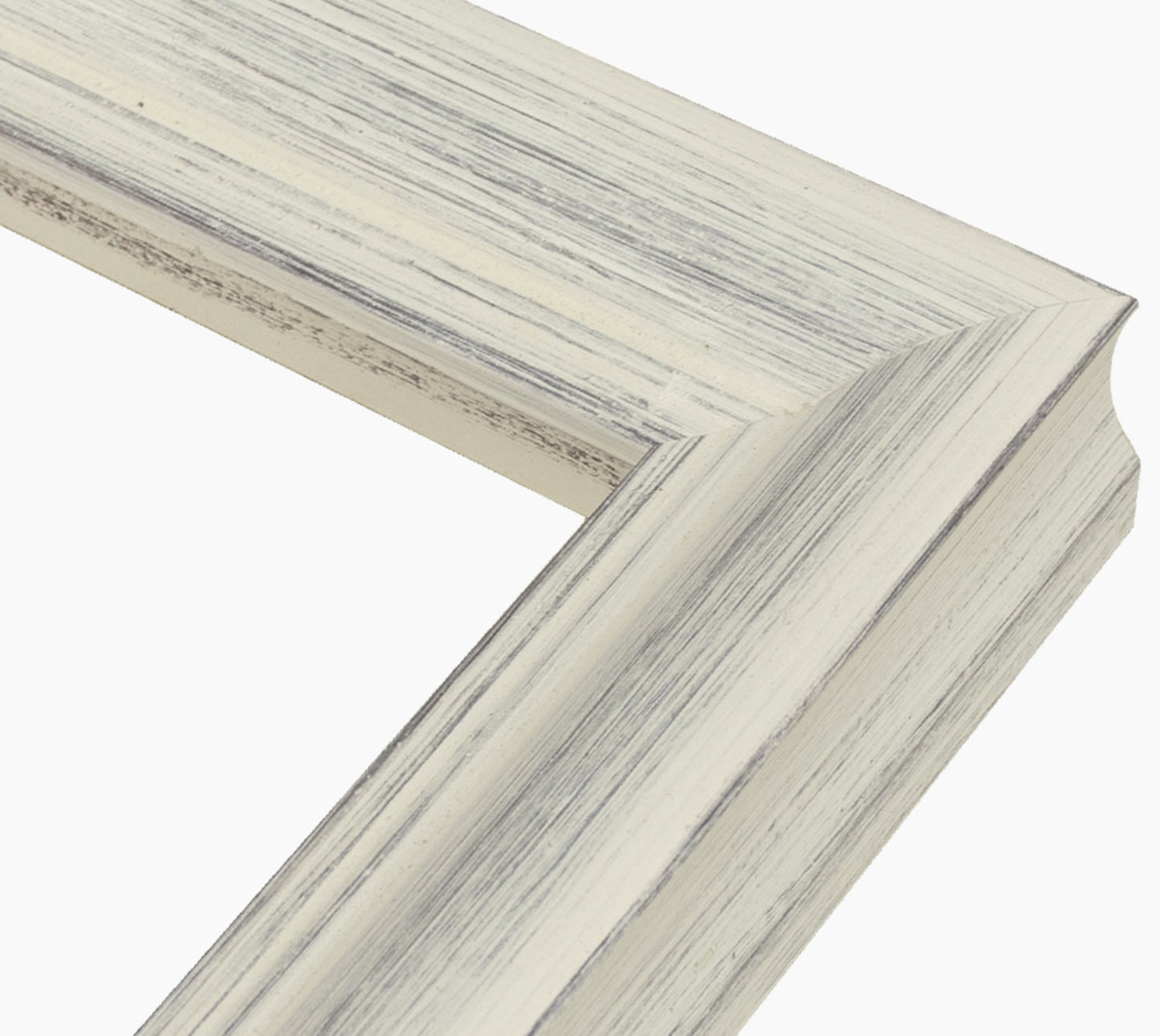 227.920 cadre en bois blanc avec fond marron mesure de profil 45x45 mm Lombarda cornici S.n.c.