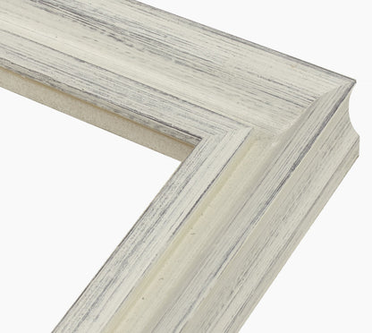 229.920 cadre en bois blanc avec fond marron  mesure de profil 45x45 mm Lombarda cornici S.n.c.