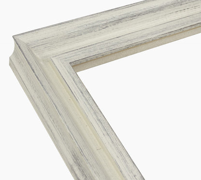 229.920 cadre en bois blanc avec fond marron  mesure de profil 45x45 mm Lombarda cornici S.n.c.