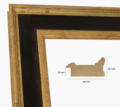 Custom wooden gold frame 340.8601