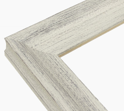 345.920 cadre en bois blanc avec fond marron mesure de profil 60x45 mm Lombarda cornici S.n.c.