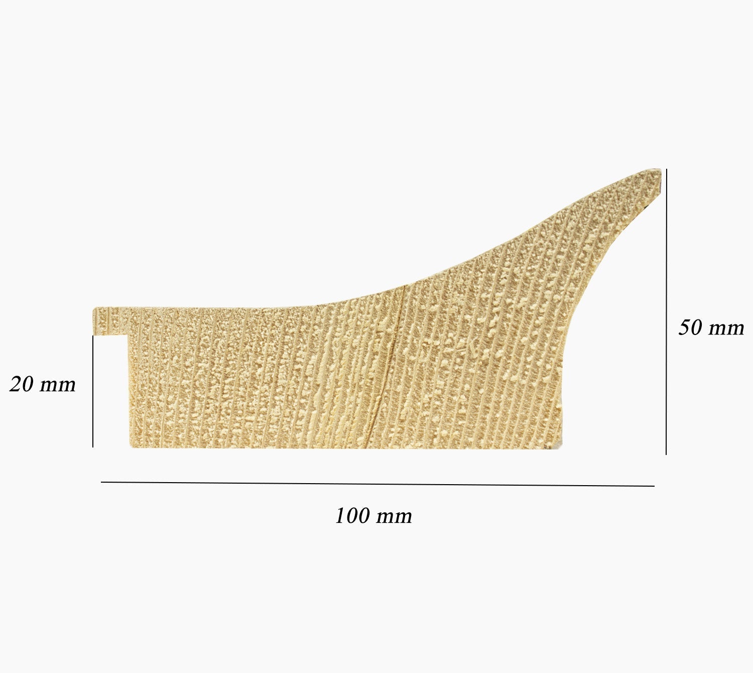 449.451 cadre en bois sable avec de l'argent mesure de profil 100x50 mm Lombarda cornici S.n.c.