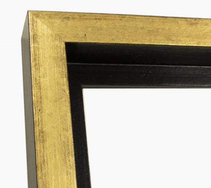 Ancho Antiguo Negro Marco de madera 50x60cm - Calidad superior