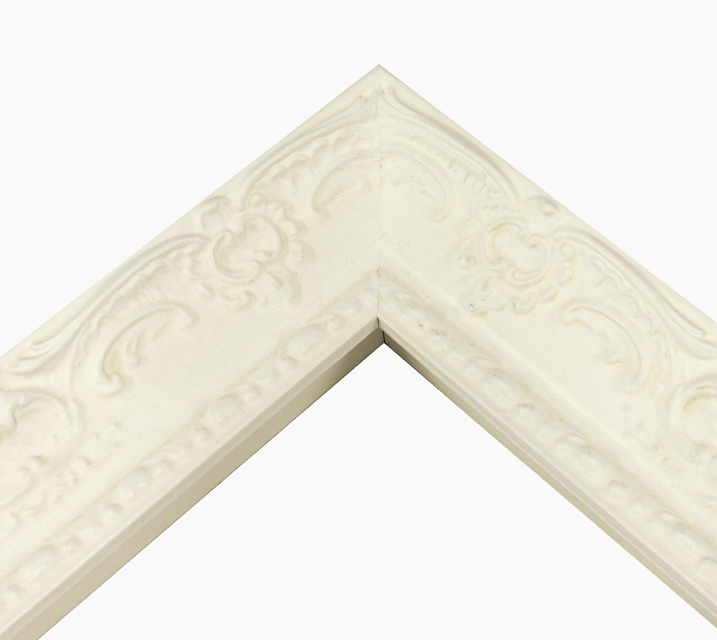 631.899 cadre en bois blanc avec de la cire mesure de profil 65x55 mm Lombarda cornici S.n.c.