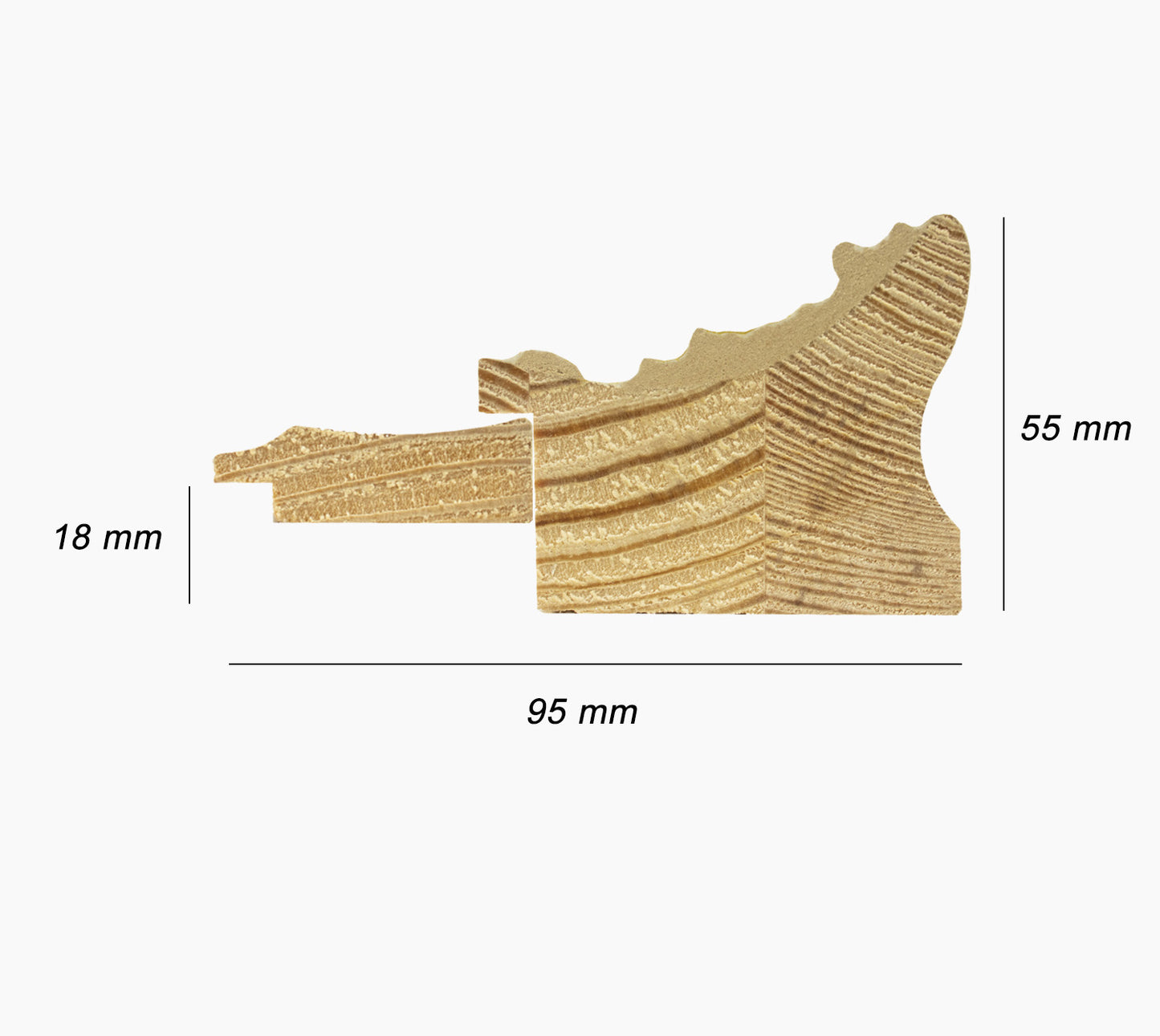 CP3.631.010 wooden frame with mat 3.5 gold thread