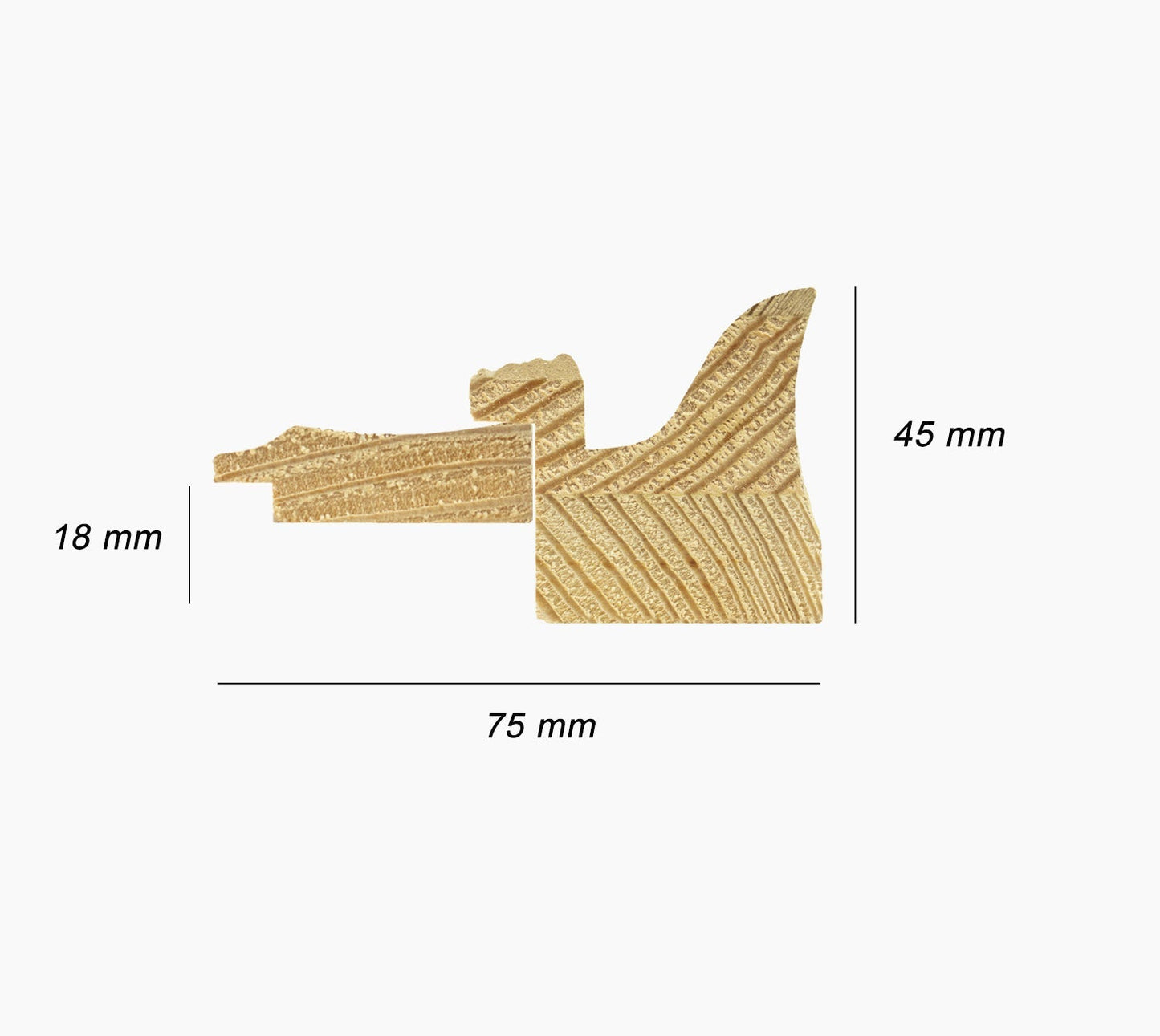 CP3.230.601 cadre en bois noire à cire avec fil d'or avec passe-partout 3,5 fil d'or Lombarda cornici S.n.c.