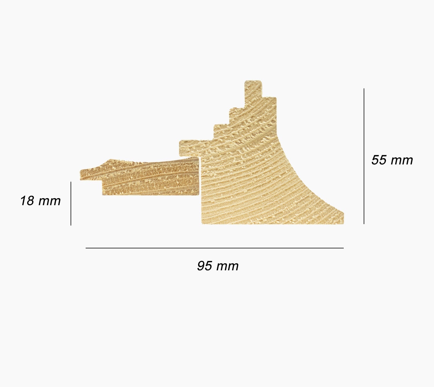 CP3.447.601 cadre en bois noire à cire avec fil d'or avec passe-partout 3,5 fil d'or Lombarda cornici S.n.c.